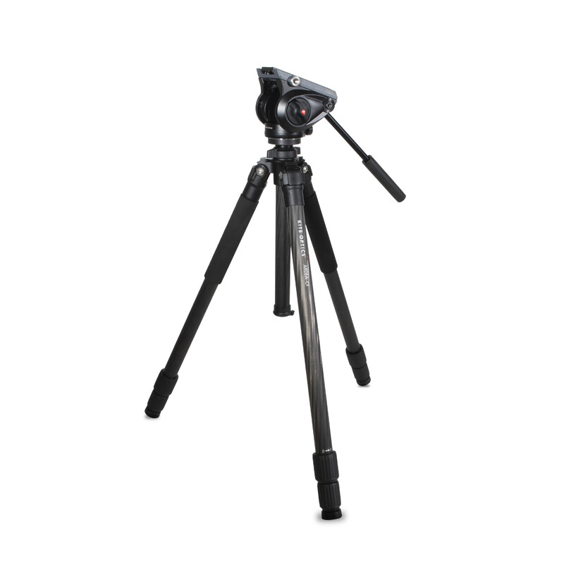 Kite Optics Carbon statief Ardea CF + Manfrotto MVH500AH