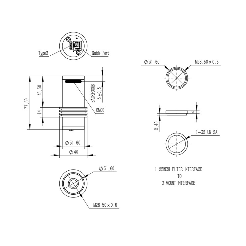 QHY Fotocamera 5-III-568-M Mono