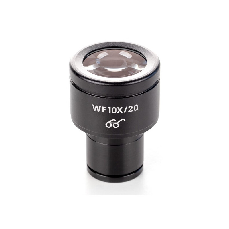 Kern Eyepiece Ø 23.2 mm, OBB-A1618, HWF 10x/Ø20mm, with scale 0.1mm, High-Eye-Point, Anti-Fungus