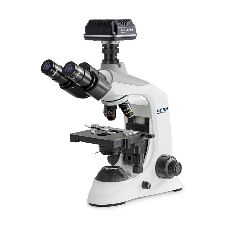 Kern Microscope Digitalmikroskop-Sets, OBE 134C825, HF, digital, 1,25 Abbe-Kondensor, fix, USB 2.0, 40x-1000x, DIN, Dl, 3W LED, 5,1 MP