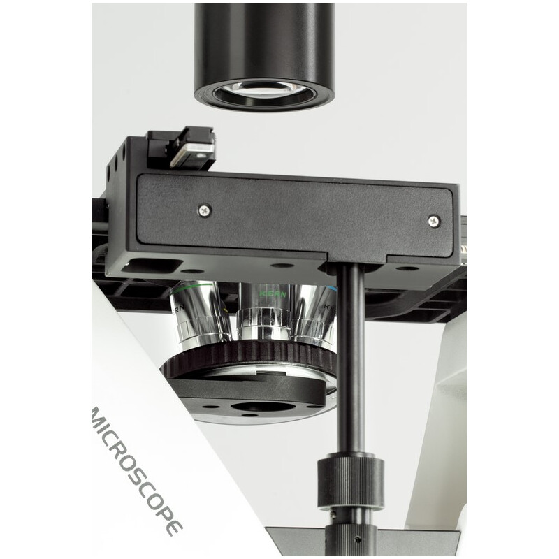 Kern Inverted microscope OCM 167, FL, PH, trino, Abbe-N.A.-0,3-Kondensor fix, 10x-40x, Al, Dl, 5W LED