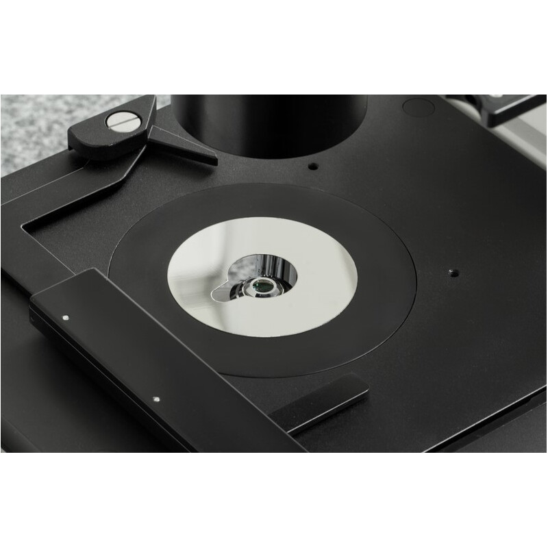 Kern Inverted microscope OCM 167, FL, PH, trino, Abbe N.A. 0.3 fixed Condensor, 10x-40x, Al, Dl, 5W LED