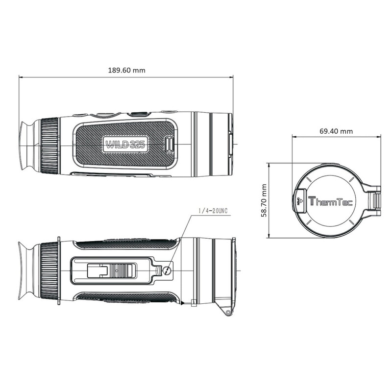 ThermTec Cámara térmica Wild 325