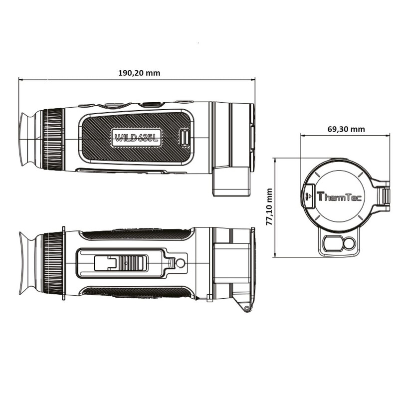 ThermTec Warmtebeeldcamera Wild 635L Laser Rangefinder