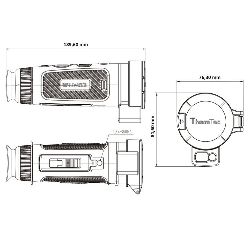 ThermTec Camera termica Wild 650L Laser Rangefinder