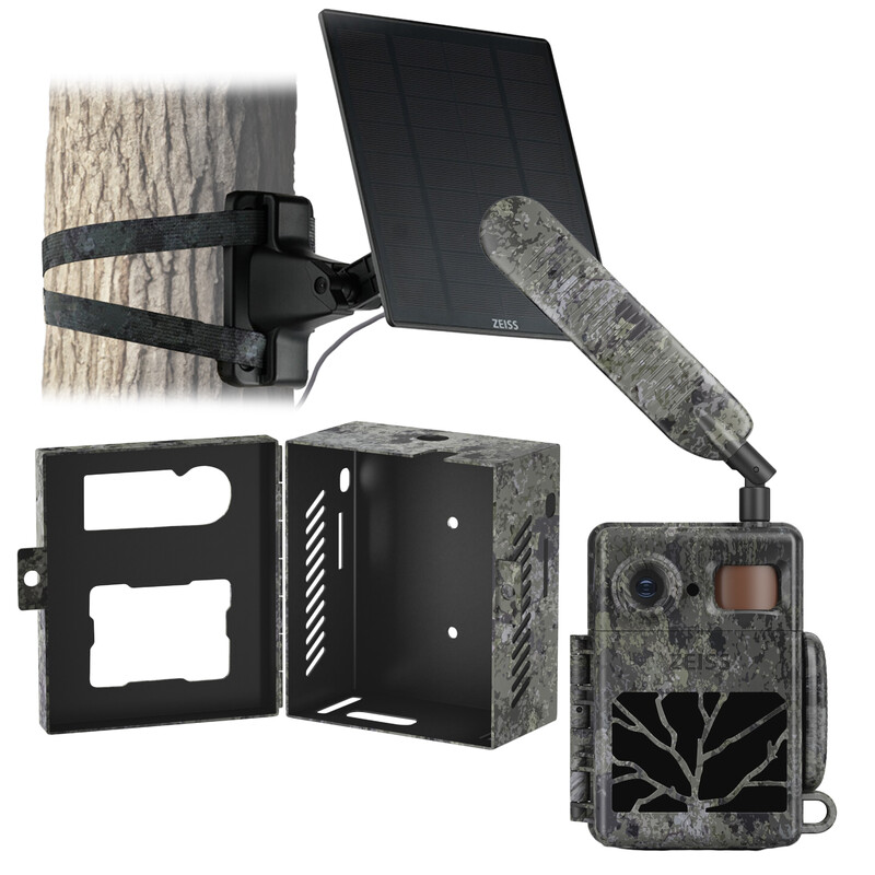 ZEISS Wildlife camera Secacam 7 set & metal housing & solar panel