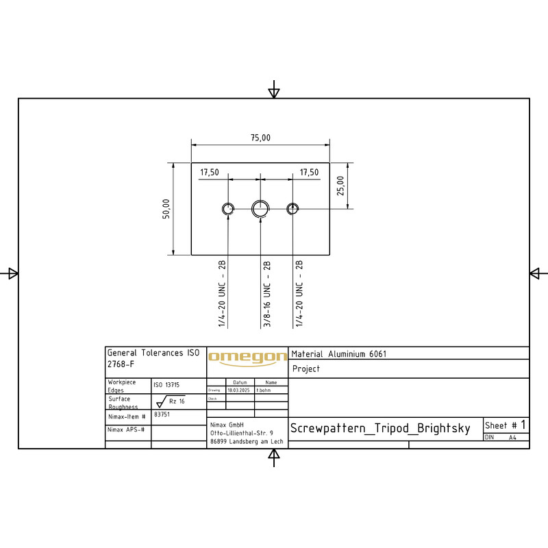 Omegon Binoculares Brightsky 26x82 - 90°