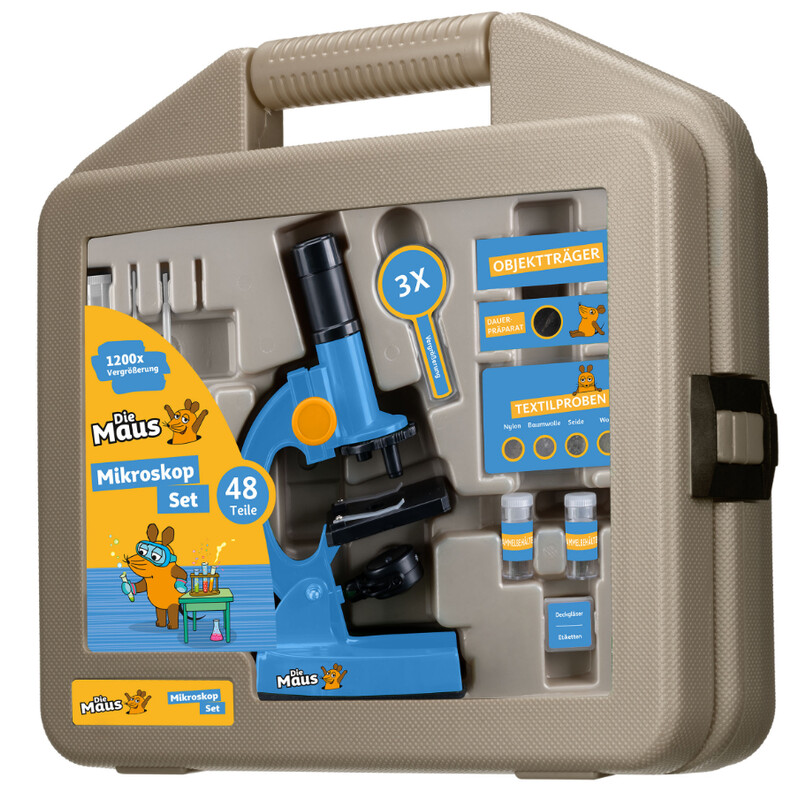 DieMaus Children's microscope set including case