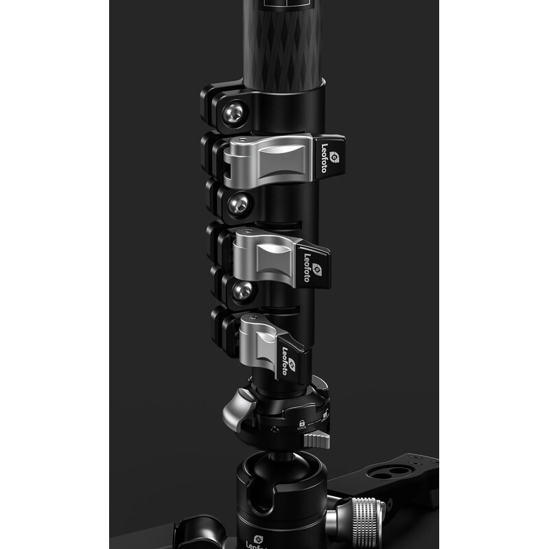 Leofoto Carbon monopod MF-324CL + Pan-tilt foot VD-04 + Video tilt head BV-10