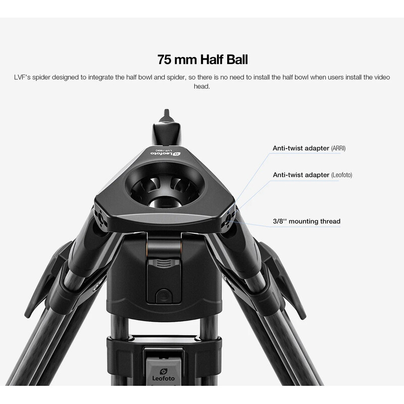 Leofoto LVF-163C + BV-15 video tripod set