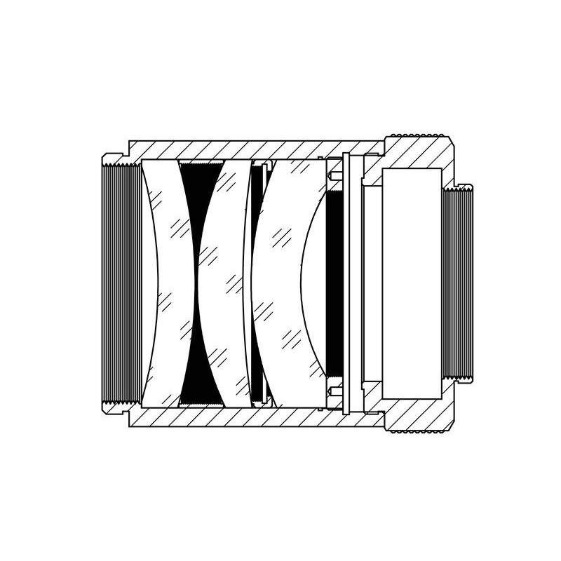 TS Optics Flattener/Reducer 0.8x AP 102/714