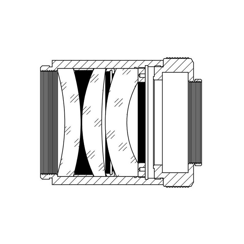 TS Optics Flattener/Reducer 0,8x AP 80/560