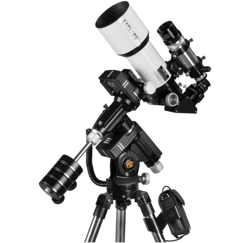 Explore Scientific Apochromatic refractor AP 80/480 ED Alu iEXOS-100 PMC-8 Wi-Fi GoTo