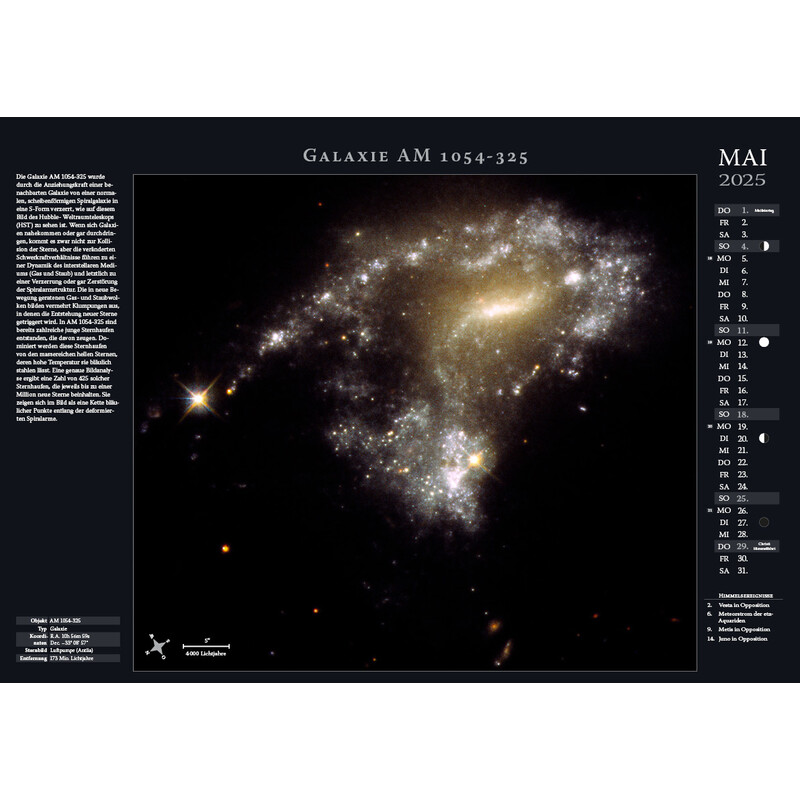 Astronomie-Verlag Calendar Weltraum-Kalender 2025