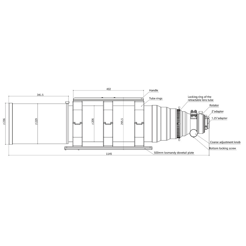 Askar Apochromatic refractor AP 203/1421 OTA